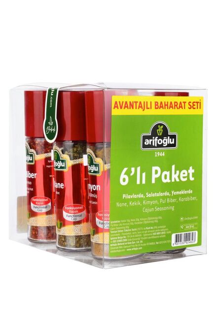 Baharat Set Cam 6LI (Pilavlarda, Yemeklerde) - 3