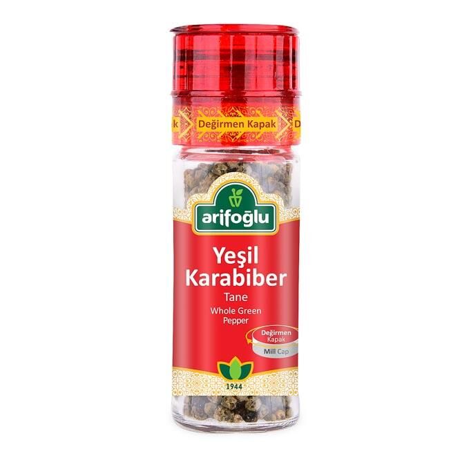 Arifoglu Green Peppercorns (Spicy) 35g (Grinder) - 1