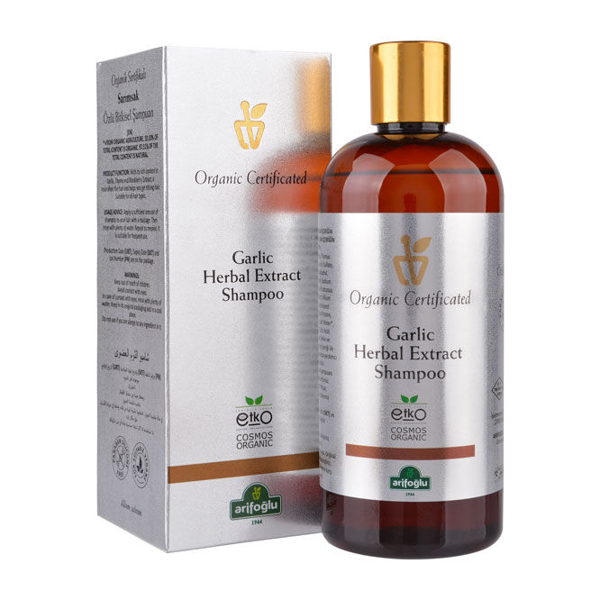 Organic Certificated Garlic Extract Herbal Shampoo 400ml - 1