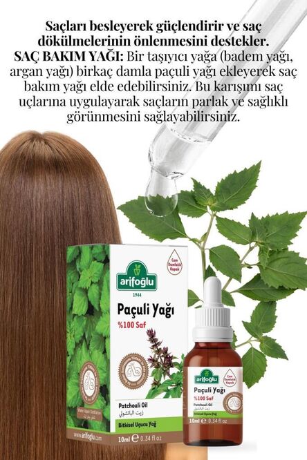 Paçuli Yağı Saf 10ml Patchouli Essential Oil - 3