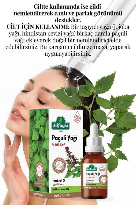 Paçuli Yağı Saf 10ml Patchouli Essential Oil - 4