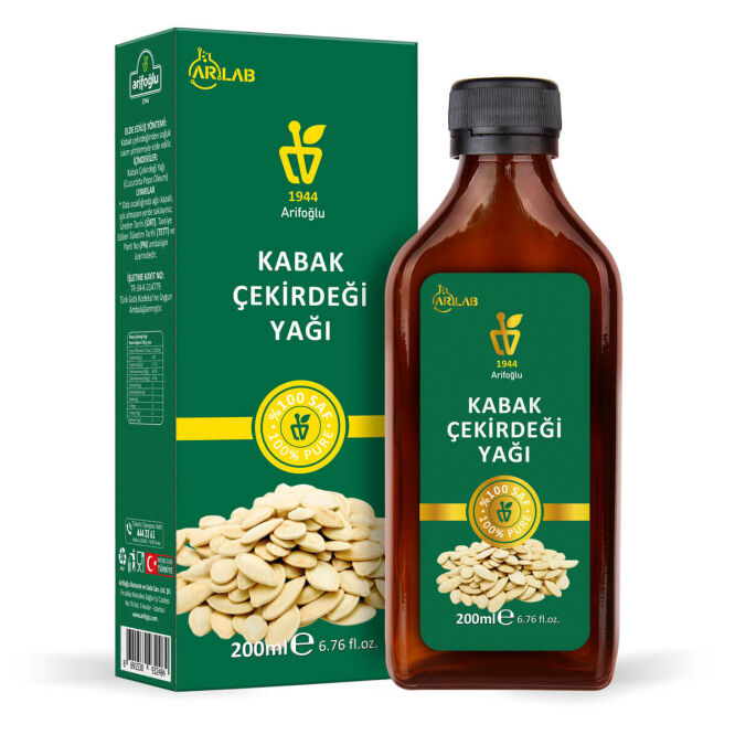 Arlab Kabak Çekirdeği Yağı 200ml %100 Saf Arifoğlu - Arifoğlu