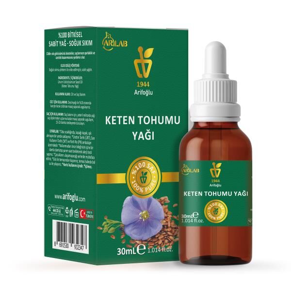 Arlab Keten Tohumu Yağı 30ml %100 Saf Arifoğlu - 1