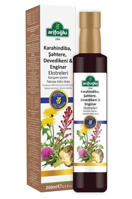 Dandelion, Fumitory, Thistle, and Artichoke Extract 250ML - 1