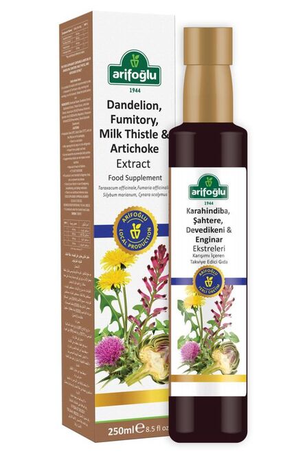 Dandelion, Fumitory, Thistle, and Artichoke Extract 250ML - 2