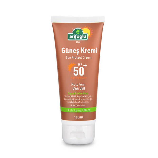 Güneş Kremi Organik Aloe Veralı Anti Aging 100ml - 1