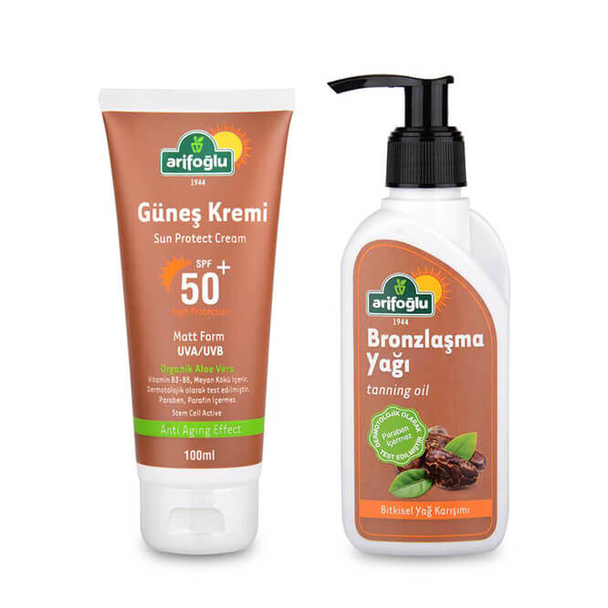Herbal Sunscreen 50spf + Tanning Oil 100ml - 1