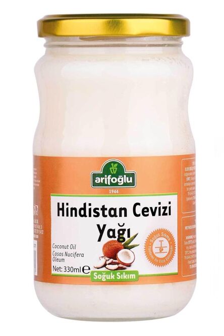 Hindistan Cevizi Yağı 330 ml Soğuk Sıkım - Arifoğlu