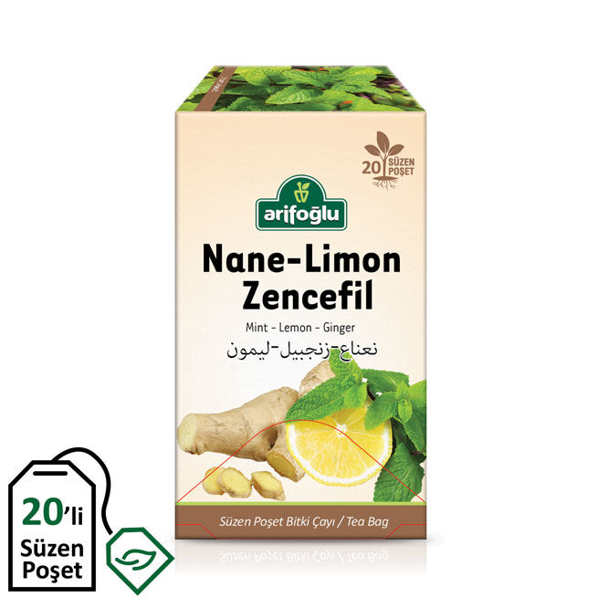 Mint - Lemon - Ginger Tea (20 Tea Bags) - 1