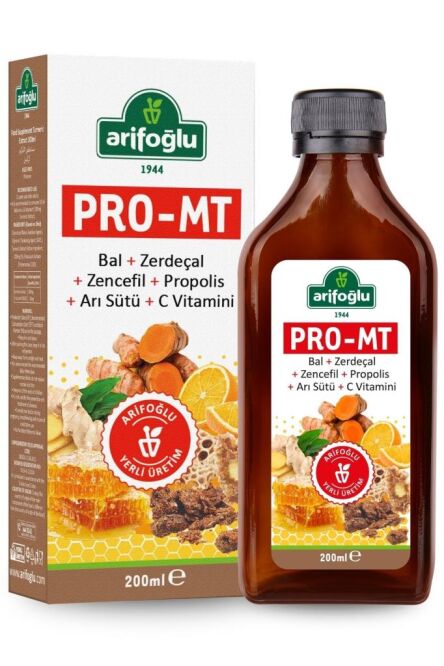 PRO-MT Bal Zerdeçal Zencefil Propolis ArI Sütü C Vitamini 200ml MUCİZE KARIŞIM - 1