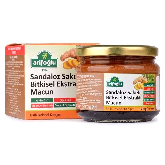 Sandaloz Sakızlı Bitkisel Ekstraktlı Macun 300g