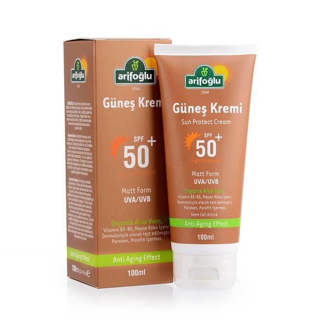 Sunscreen Organic Aloe Vera Anti Aging 100ml - 1
