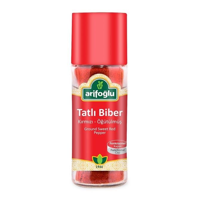 Tatlı Toz Biber (Kırmızı Öğütülmüş) 55g (Cam) - Arifoğlu