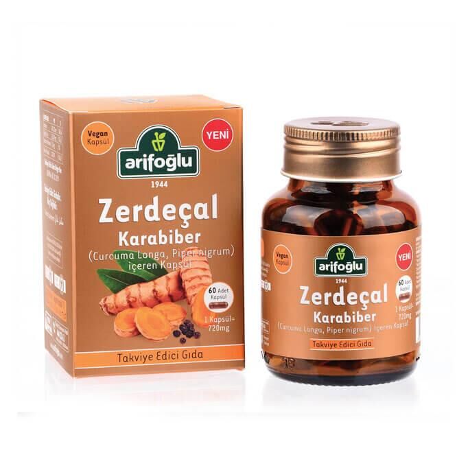 Zerdeçal Karabiber Kapsül 60lı 720 mg - 1